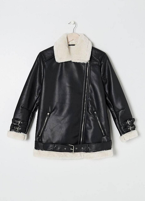 Жіноча стильна дублянка зі штучним хутром 44 Одеса - фото 5