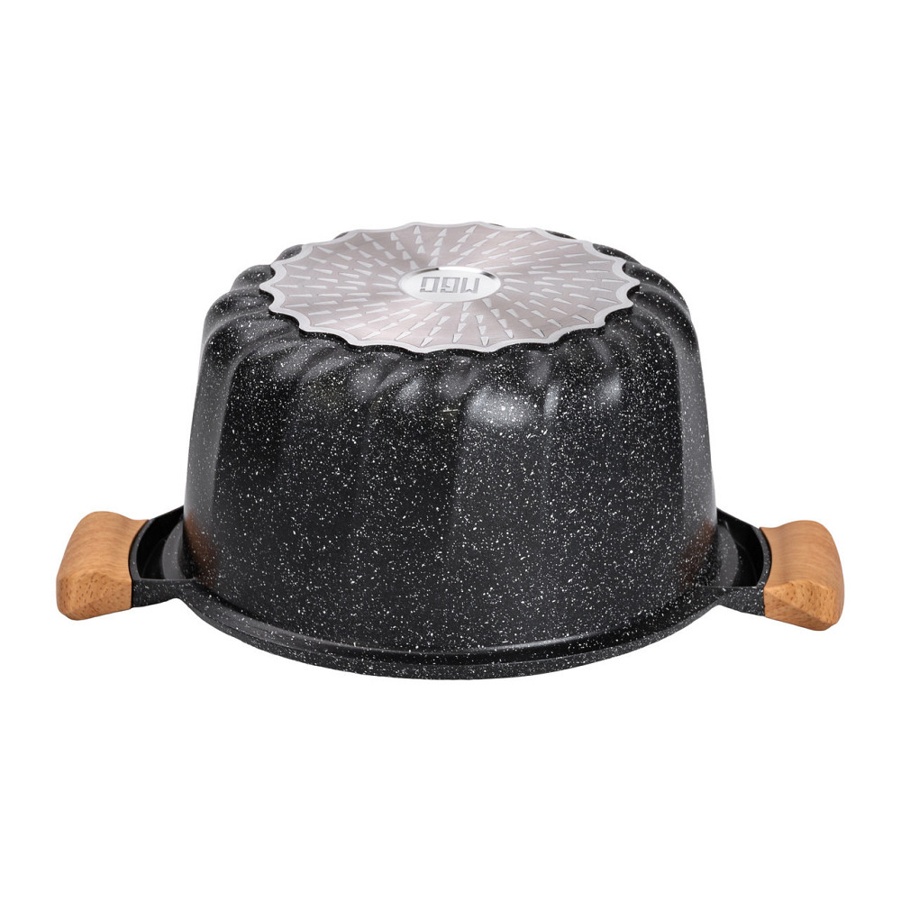 Большая антипригарная кастрюля с крышкой, 28 см, 8 л Киев - изображение 3