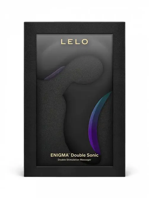 Кліторально-вагінальний звуковий стимулятор LELO Enigma Double Sonic Black Львів - фото 4