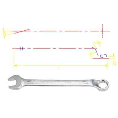 Ключ KING TONY рожково-накидной 45 градусов 6 мм (1063-06) Винница