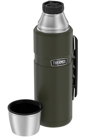 Універсальний Термос 1.2 літра з ручкою для напоїв Thermos "Stainless King" Olive (170028) Нержавіюча сталь Нововолинськ - фото 4