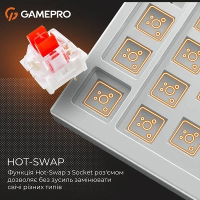 Клавіатура GamePro Genesis Infinity MK130BW Outemu Swithes USB White (MK130BW) Вінниця - фото 4