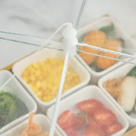 Антимоскитный зонтик-колпак для продуктов / Антимоскитный сетка зонтик на стол, 48х26см Коломия