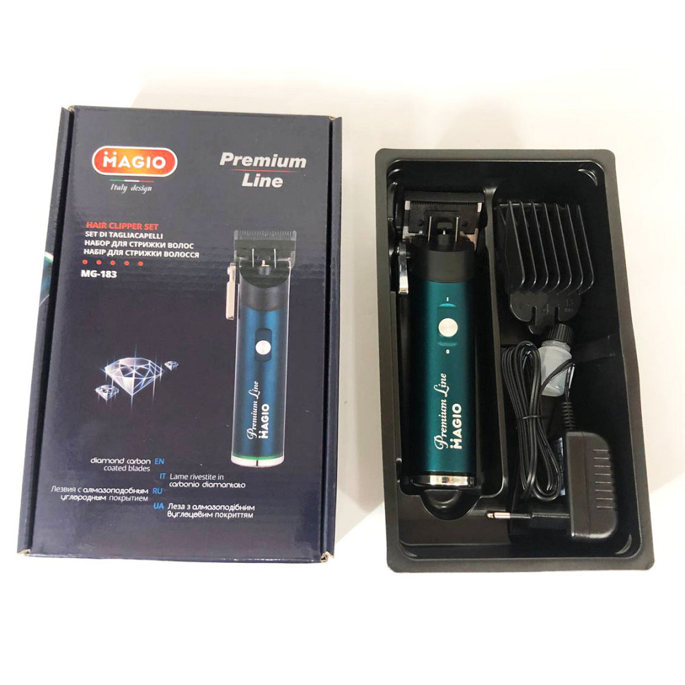 Машинка для стрижки чоловіча Magio МG-183, Практична машинка для стрижки волосся, Тример бездротовий QN-18 Івано-Франківськ - фото 8