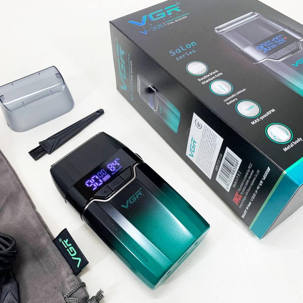 Електробритва-шейвер чоловіча VGR V-308, Електрична бритва джемей акумуляторна, Портативна бритва ES-98 Львів - фото 8