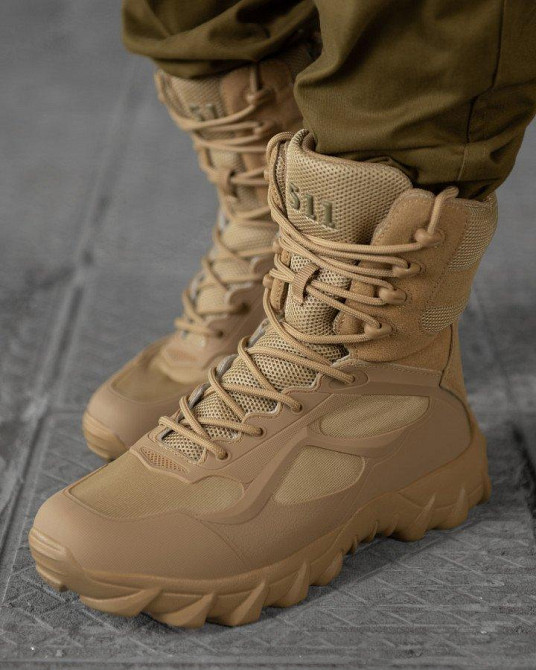Тактическа ботинки койот Новые мужские военные ботинки, легкие высокие альпинизмовые, теплые дышащие мужские ботинки Одесса - изображение 11