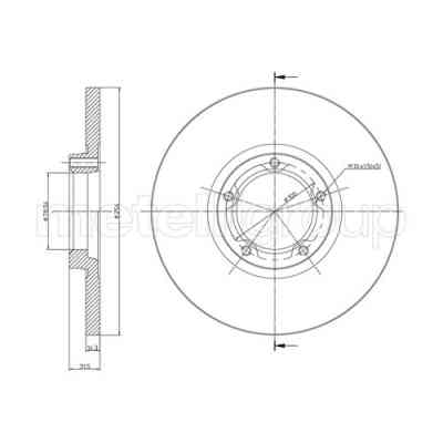 Гальмівний диск METELLI 23-0163 Вінниця