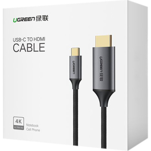 Перехідник UGreen USB-C to HDMI MM142 50570 (Сірий, 1.5 м) Миколаїв - фото 7