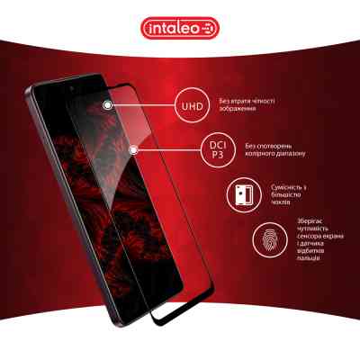 Скло захисне Intaleo Full Glue Oppo A3x Black (1283126598784) Вінниця