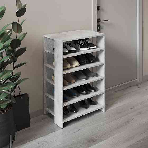 Тумба для взуття VAYS, взуттєва полиця M-36 Бетон Львів