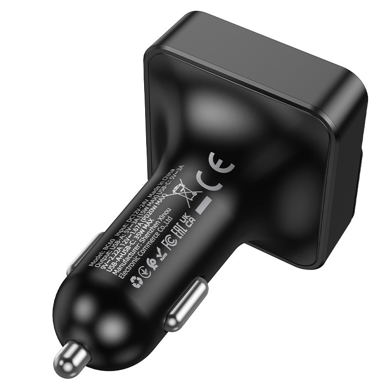 АЗП з FM-модулятором BOROFONE BC60 Hero 35W(1A1C) car BT FM transmitter Black Одеса - фото 7