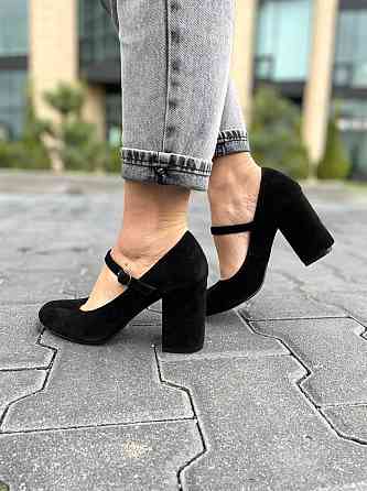 Nivelle Туфлі жіночі NIVELLE чорні натуральна замша каблук 8 см (1765/8029-8052) Коломия