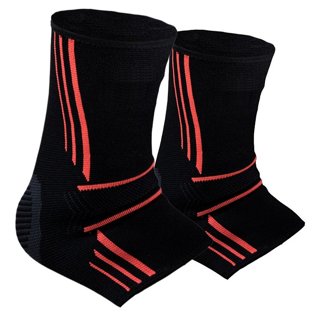 Бандажі на гомілкостоп Power System PS-6022 Ankle Support Evo Black/Orange L (пара) Каменское - изображение 1