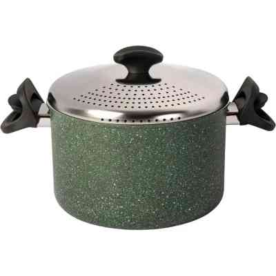 Каструля TVS Natura Induction 22 см, 2 л з кришкою для зливання (BS036222910001C) Вінниця