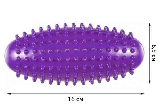 EasyFit Масажний ролик Almond EasyFit овальний з шипами фіолетовий Київ