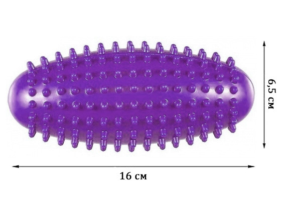 EasyFit Масажний ролик Almond EasyFit овальний з шипами фіолетовий Київ - фото 2