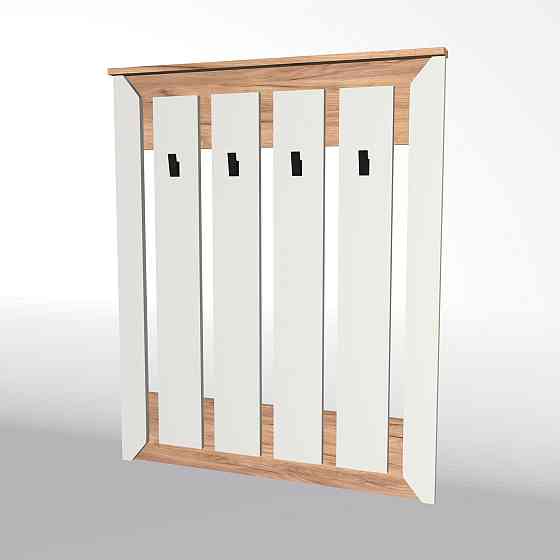 Вешалка настенная Эверест Нордик-900 90х6х110 см Белый + Дуб крафт золотой (DTM-5517) Львов