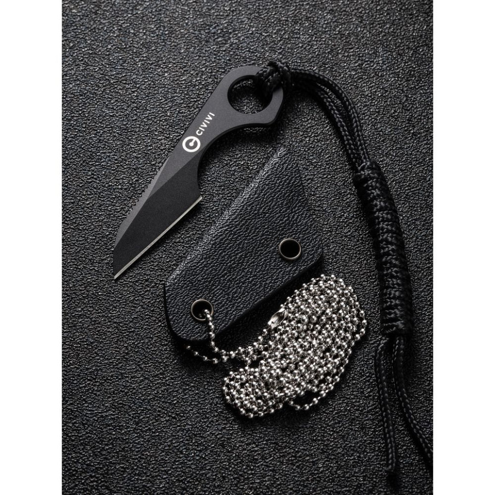 Ніж фіксований тактичний  Civivi Gramis, (2.6 см) 14C28N чорний Київ - фото 11