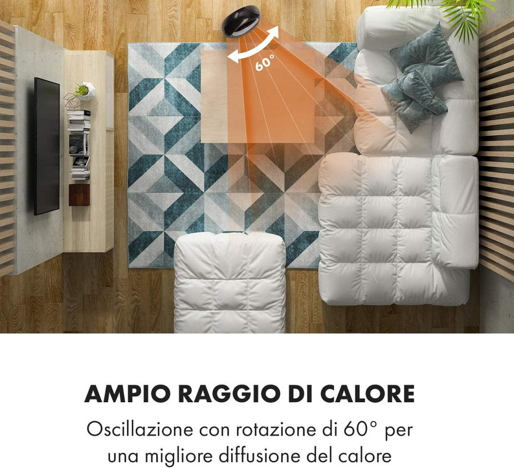 Портативний керамічний обігрівач Klarstein Sahara Storm Німеччина Дніпро - фото 10