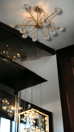 Світлодіодна люстра Тюльпанчик 5010 (Золота) на 12 плафонів Київ