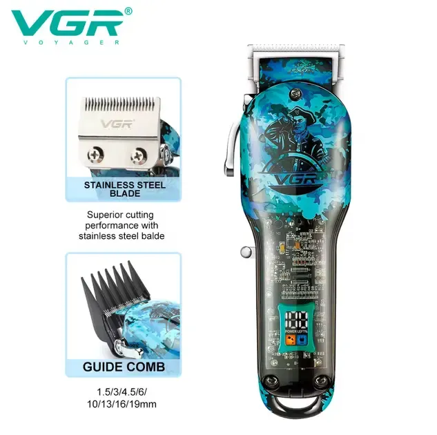 Профессиональный набор 3в1 VGR V-645 триммер, машинка для стрижки волос и электробритва Коломыя - изображение 4