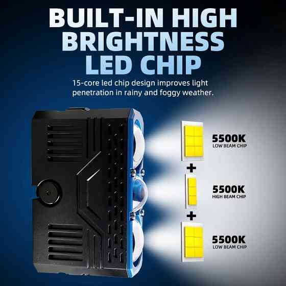 Протитуманні лінзи Sanvi Bi-LED S301 9-16V 68/90w 5500k Харків