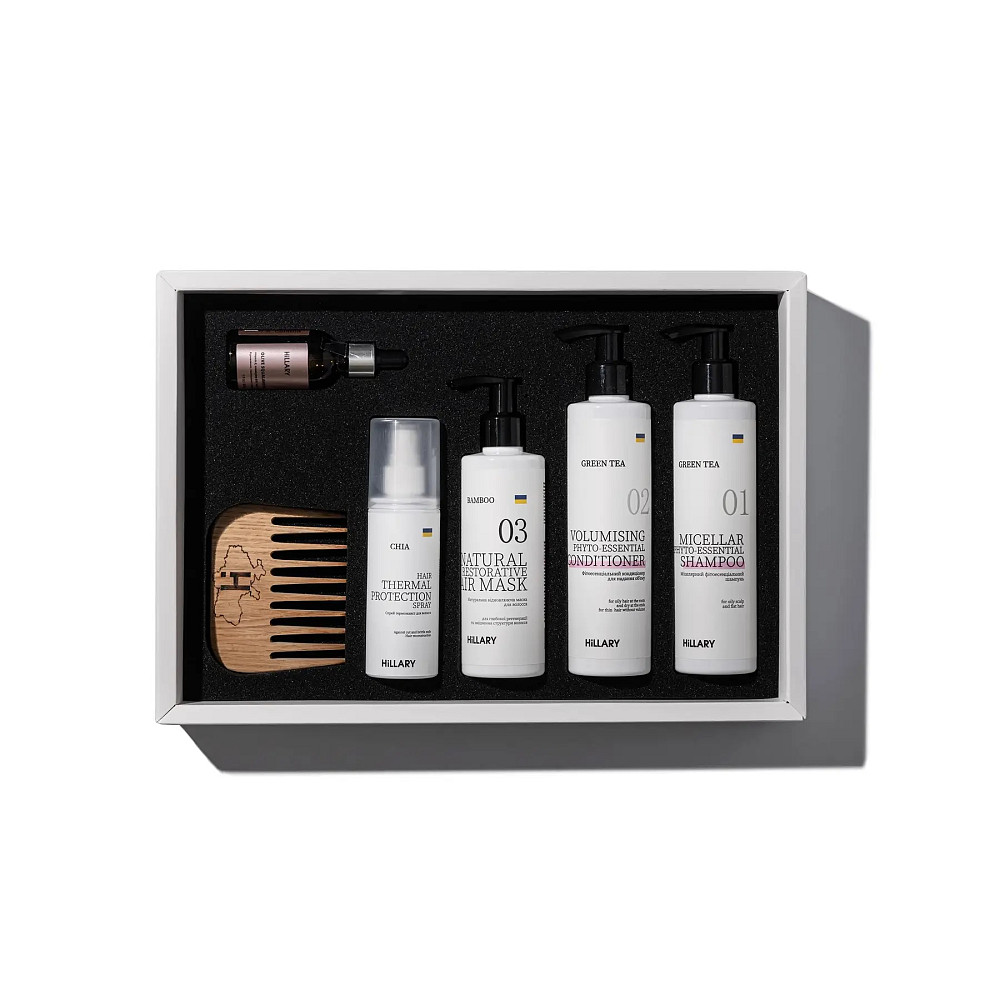 Набір комплексного догляду за жирним типом волосся Perfect Hair Green Tea Hillary Київ - фото 2