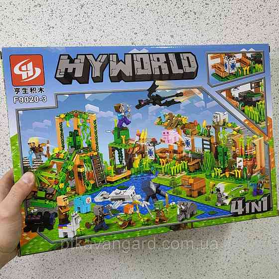 Конструктор Майнкрафт My World 398 деталей блочний F 9020-3 Хмельницький
