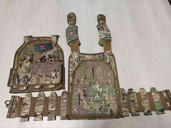 Плитоноска Yakeda (без плит) с подсумками под магазины и быстрым сбросом (Мультикам) Киев