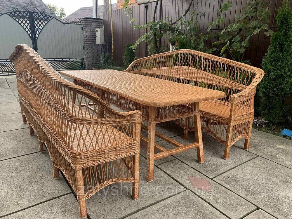 Большой плетеный набор из лозы с диванами Киев - изображение 8