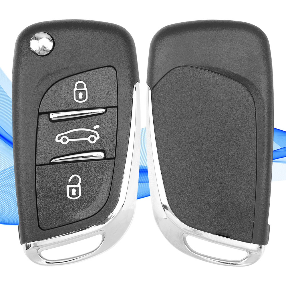 Выкидной ключ Peugeot с 3 кнопками и чипом Киев - изображение 8