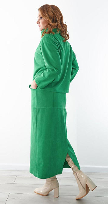 Замшевый костюм с юбкой (52) Киев - изображение 2