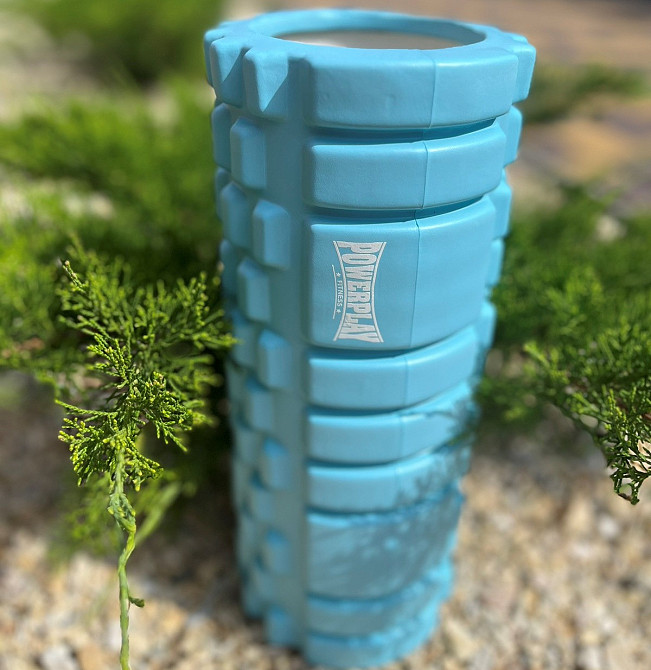 Массажный ролик, валик для массажа спины (массажер для спины, шеи, ног) PowerPlay 4025 Massage Roller 33 см Киев - изображение 8