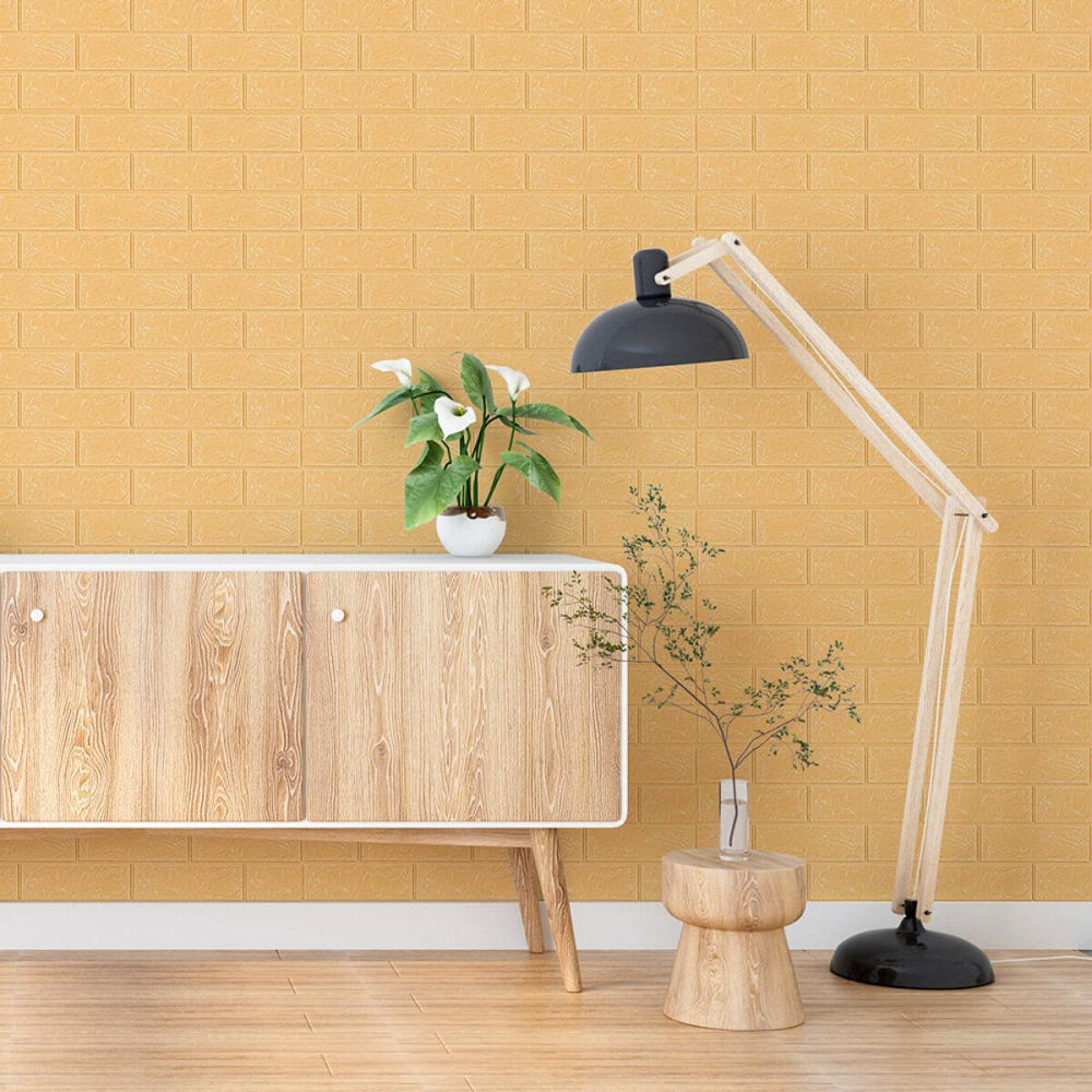 Самоклеющаяся 3D панель в рулоне 3080x700x3мм Бежевый Кирпич (R009-3) SW-00001394 Киев - изображение 6