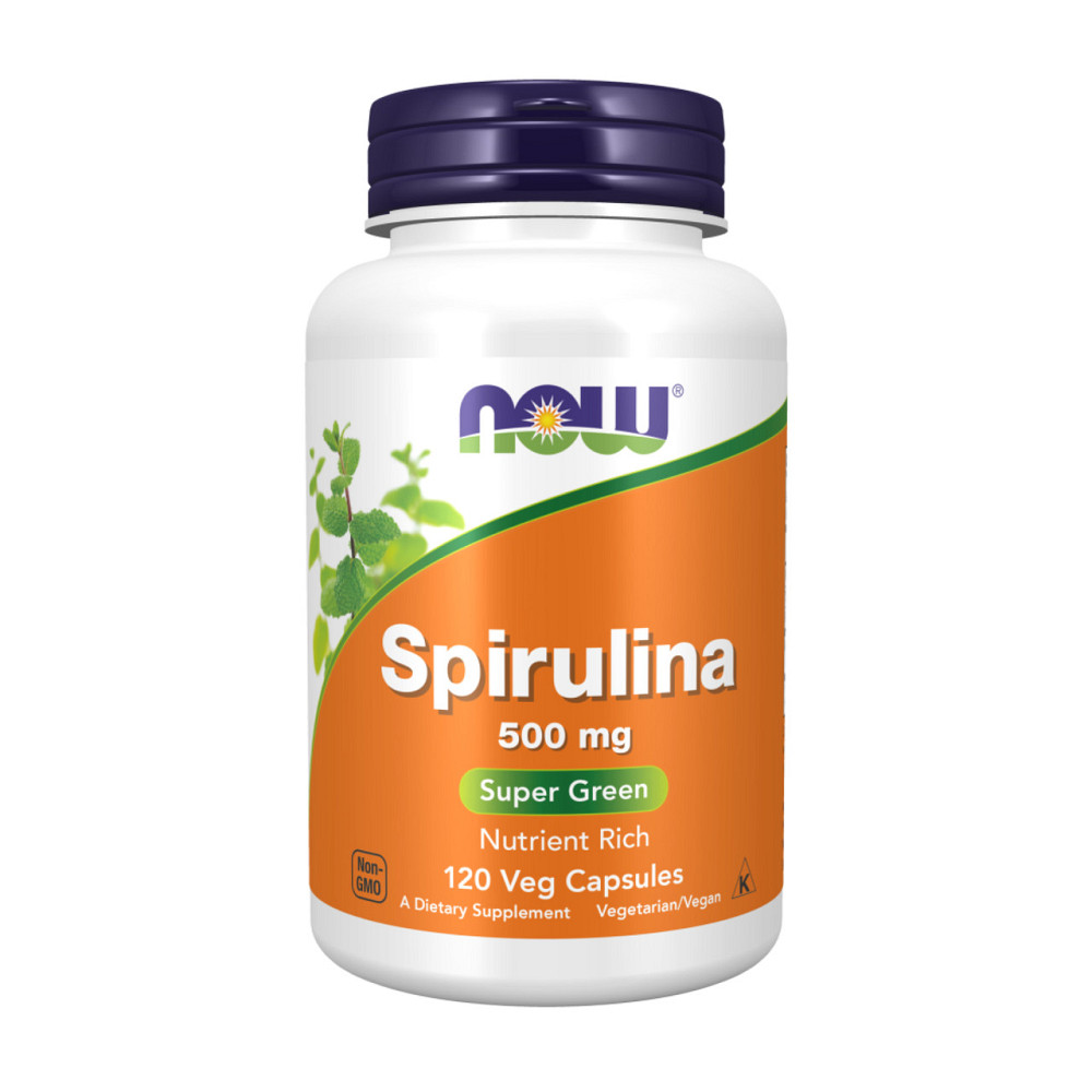 Спирулина NOW Foods Spirulina 500 mg 120 вег капс Киев - изображение 4