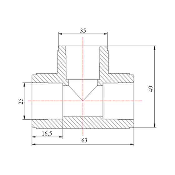 Тройник PPR Blue Ocean 25 Київ