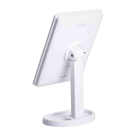 Yiwu Настільне дзеркало з підсвічуванням 22 LED для макіяжу 21х16 см прямокутне на ніжці USB Бі Коломыя