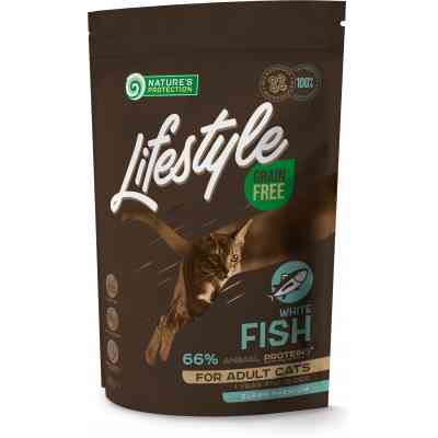Сухий корм для кішок Nature&apos;s Protection Lifestyle Grain Free White Fish Adult Cat 400 г (NPLS45958) Вінниця