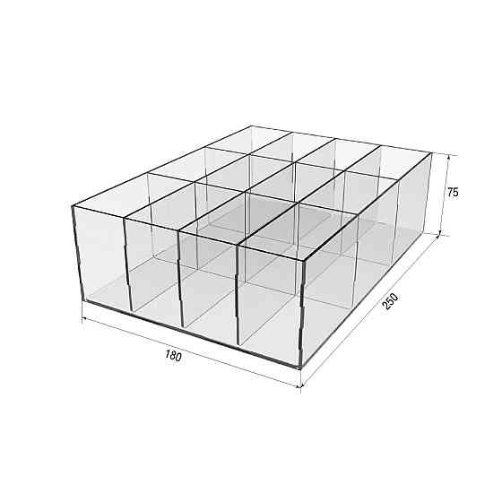 Короб 12 ячеек EKOSTAR для ластиков и точилок Киев