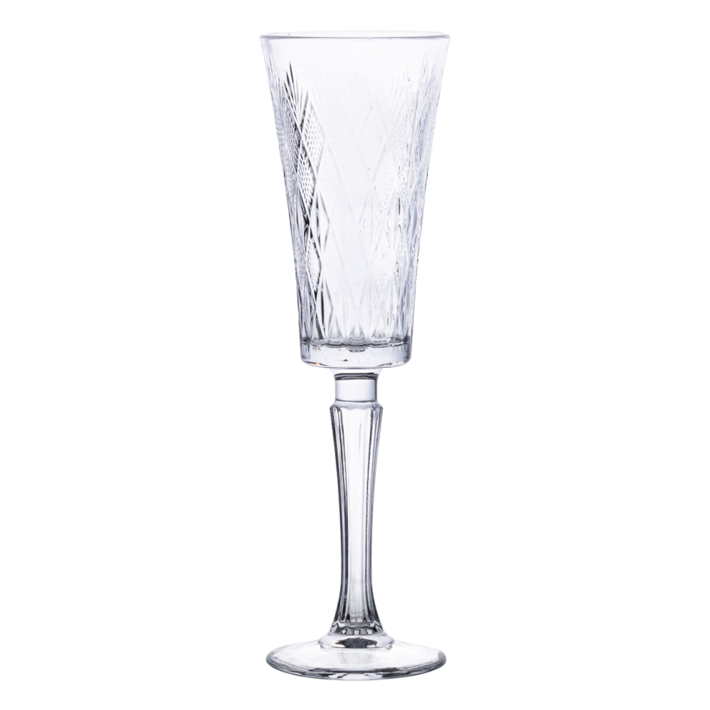 Yiwu Набір келихів для шампанського 6 шт 200 мл скляні на ніжці HP-19-126 Коломия - фото 2