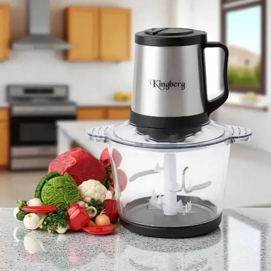 Кухонный измельчитель KB-2007 с стеклянной чашей 3 л, 800 Вт, для мяса, овощей и льда Одесса - изображение 1