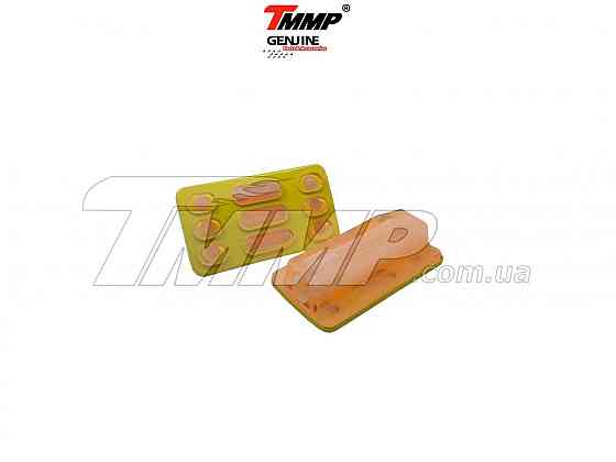 Гумки підніжок водія мопед Дельта (поліуретан-червоний, метал-жовтий) Мукачево