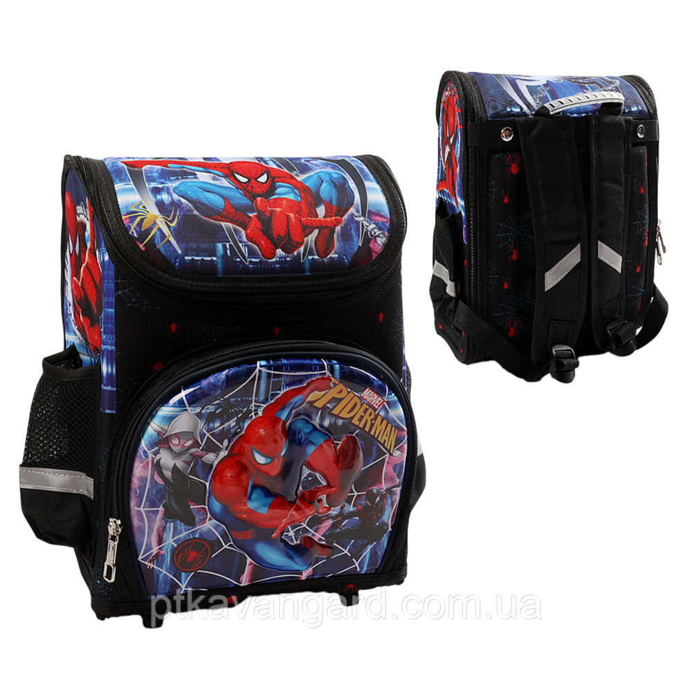 Школьный портфель каркасный 1 класс, 3D принт Человек паук, ортопедическая спинка 72956 Хмельницкий - изображение 9