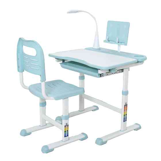 Детская Парта M 4428-12 голубой, со стульчиком Винница