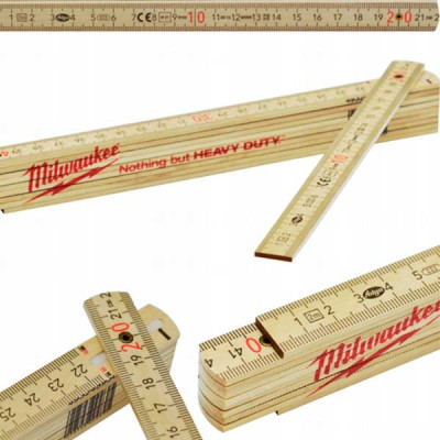 Линейка Milwaukee складная тонкая деревянная, 2м (4932459303) Винница - изображение 4