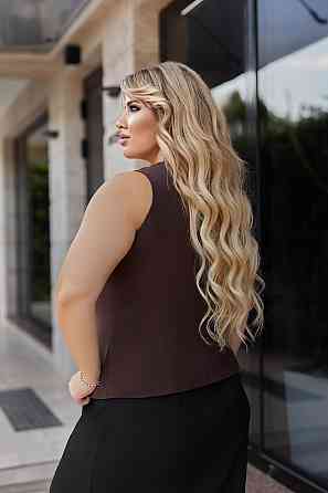 Стильний жіночий жилет "Voice" | Норма і батал Шоколадний, 46-48 Київ