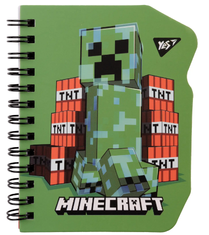 Блокнот В7/60 арк."Yes" # збоку подв. спіраль Minecraft.Creeper, 151809, шт Київ - фото 1