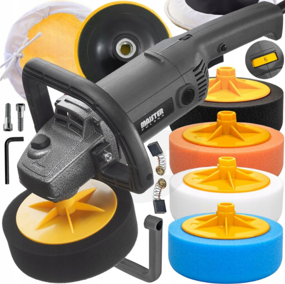 Полірувальна машинка 2600Вт + 4 губки Majster Polska (Польща) Київ