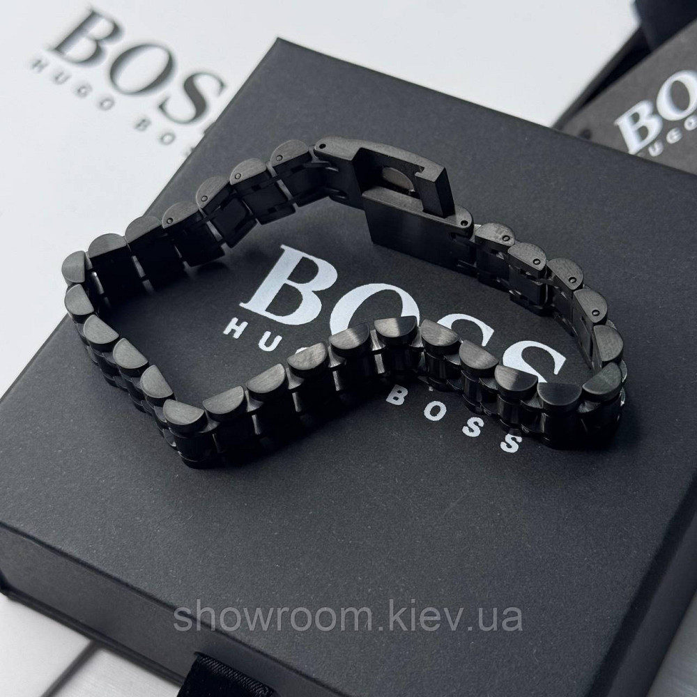 Фірмовий чоловічий браслет BOSS (60035) Київ - фото 4