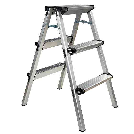 Драбина алюмінієва двостороння Кентавр 3Д Харків